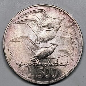 500 Lire San Marino 1975 anverso