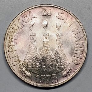 500 Lire San Marino 1975 reverso