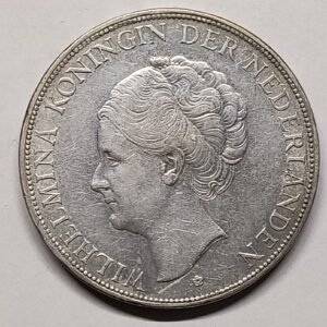 2½ Gulden Wilhelmina Países Bajos 1931 anverso