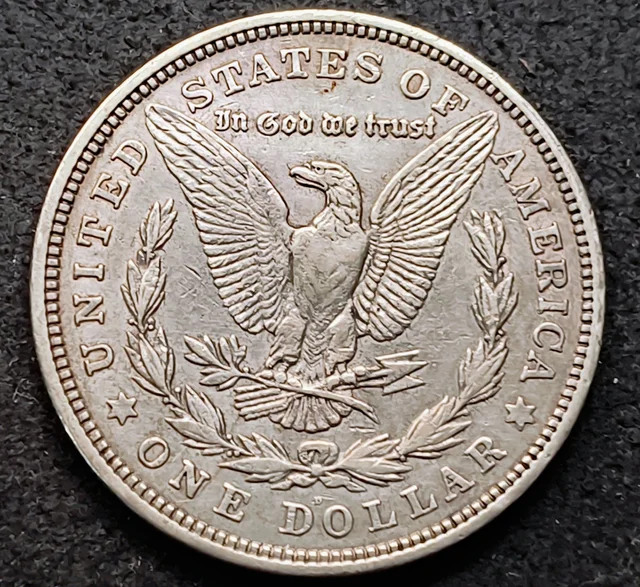 Dólar Morgan 1921 · Plata 0,900 · ArgentumSun — Reverso
